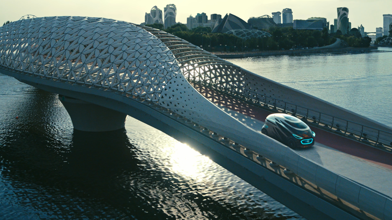 Illustration for article titled The Mercedes-Benz Vision Urbanetic Is a One-Size-Fits-All-Use Autonomous Box of the Future
